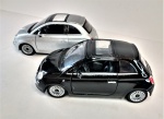 Miniaturas carrinhos par  NEW FIAT 500 , med.13 x 6 cm em bom estado .