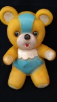 Brinquedo -urso de apertar , anos 60 , 20cm x 13cm de dtro