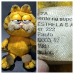 Pelúcia Garfield Da Estrela Anos 80, Com Ventosas, c/ 28cm de alt x 22x9cm de dtro