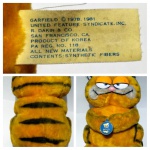 Garfield Pelúcia , SAN FRANCISCO.CA - ( DAKIN ) C/30cm de alt x 19x17cm de dtro , ano 81 , falta lavar , ...