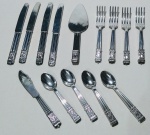 Brinquedos miniaturas de faca e garfo e colher em plastico , anos 80faquinhas 12,5 x 0,1 cm de dtro garfinhos 10x1,5 cm dedtro colhersinhas 9x0,1 cm de dtro espatulas 12,5 x 3,5 cm dedtro