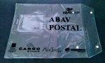 Rara pasta VARIG , para encomendas aéreas , em plastico translucido , com 30 x 37 cm