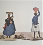 . LITOGRAVURA ANTIGA II / PL XXXVIII - ( ilustração sobre costumes e vestimentas de antigosafricanos na corte real )  Papel Especial : 48cm x 33cm // Ilustr.: 39cm x 28cm