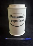 POTE DE FARMÁCIA ANTIGO  POMMAD. DE ALTHEA  19cm alt. X 12cm diâm. ( mínimobicado na base, conforme foto )  não possui tampa