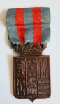 MEDALHA DO PACIFICADOR DUQUE DE CAXIAS EM BRONZE , MED. 3,5 X 3 CM .