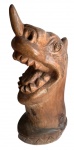 ARTE POPULAR - GRANDIOSA ESCULTURA MÂRA EM MADEIRA , MED. 78 CM DE ALT.