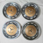 4 GALOTAS MERCEDES NO ESTADO , MED. 39 CM DE DIÂMETRO .