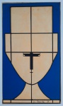 MILTON DA COSTA 1961 - FIGURA COM CHAPEU TEC. MISTA ASSINADO PELO PINTOR , MED. 14 X 24 - 25 X31 CM .
