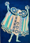 NEWTON DE SÁ 1968 SERIGRAFIA ASSINADO PELO PINTOR , MED. 15 X 22 - 27 X 34 CM .