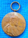 MEDALHA RUSSA IMPERADOR WILHELM 1897 EM BRONZE , MED. 4 CM DE DIÂMETRO .