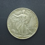 USA- Moeda Half Dollar Prata 1943