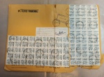 carta da década de 80 com vários selos brasileiros