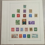 Folha de selos com diversos selos estrangeiros