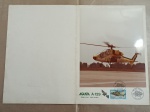 Foto comemorativa do primeiro voo do helicóptero A-129
