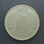 ESTRANGEIRA - Moeda Danmarks Dronning 10 Kroner 1982