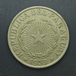 ESTRANGEIRA - Moeda Republica Del Paraguay 10 Pesos 1939