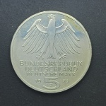 ESTRANGEIRA - Moeda Prata Bundesrepublik Deutschland Deutsche Mark 5 1979