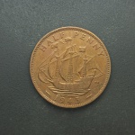 ESTRANGEIRA - Moeda de Bronze Half Penny 1943