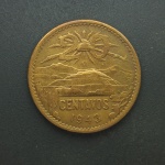 MÉXICO - Moeda de Bronze Estados Unidos Mexicano 20 Centavos 1943