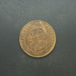 FRANÇA - Moeda de Bronze Deux Centimes 1862