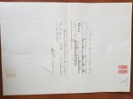Diploma cerificado de aprovação do Presidente da republica ao vice cônsul em 1938, contem emblema da republica timbrado em baixo relevo.
