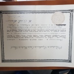 Documento oficial da república de nomeação do consul do Brasil em Londres, com agradecimento a Rainha Elizabeth II Rainha do Reino Unido