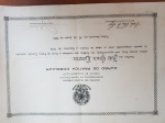 Certificado do CURSO DE PRATICA COLSULAR do consul do Brasil em Londres.