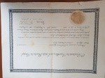 Documento do Brasil no consulado de Genebra de 1946