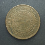 BRASIL - Moeda de Bronze 40 Réis 1889