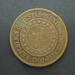 BRASIL - Moeda de Bronze 40 Réis 1900