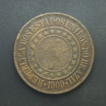 BRASIL - Moeda de Bronze 40 Réis 1909