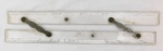 Régua paralela para Navegação Marítima com escalas em graus, para uso de carta marítima . Medidas: 46 cm de comprimento.