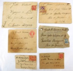 Lote com diversos envelopes de cartas antigos, década de 30.