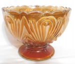 Compoteira Antiga Carrnival Glass Fogo, não possui tampa. Medidas: 16 cm de diâmetro .
