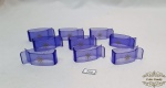 9 argolas de guardanapo em plastico rigido da Cia aera Varig