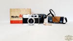 Camera analogica  Minolta al-f Com Lente Rokkor 38mm f/2.7. Nao testada, na embalaem original com manual