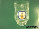 Caneca Vidro Logo Cerveja Pschorr Munchen 500 Ml. MEDINDO:  8,5CM DE DIÂMETRO X 15,5CM DE ALTURA