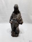 Estátuas em gesso retratando o profeta de Aleijadinho. Medindo 29,5cm de altura. Com leves bicados na base.