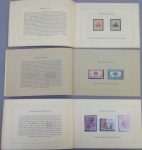 FILATELIA,  três  (3)  livretos   do  Ministero  Delle  Poste  e  Delle Telecomunicazioni, com selos comemorativos italianos dos anos 1962; 1964 e 1966 com 17 ou mais selos cada.
