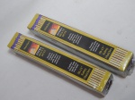 Duas caixas de fósforo longos americanos. Lacradas. 50 unidades cada. Comp. 33cm.