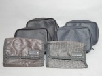 Seis necessaire de companhias aéreas antigas: 2 da United Airlines e 4 da Varig. 13 x 20 x 2cm e 18 x 14 x 5cm.