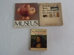 LIVRO (3) - Três livros sobre museus, fartamente ilustrados: 