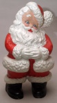 Linda estatueta de Papai Noel, de gesso. Mede 36 cm de altura x 20 cm de largura