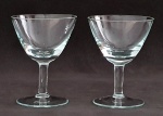Par de taças de vidro para martini com 10,5 cm de altura