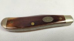 CUTELARIA - Canivete marca Schrade fabricado nos Estados Unidos, Edição Limitada, com duas lâminas. Na lâmina principal está gravado Woodcraft 75th.  Fechado mede aprox. 10 cm. 07