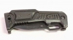 CUTELARIA - Canivete marca Boker. Na lâmina está gravado Automat Kalashnikov 09. Fechado mede aprox. 11,5 cm de comprimento. 10