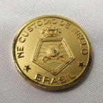 MILITARIA - Medalha da Viagem de Instrução de Guardas-Marinha - NE Custódio de Mello. Mede 04 cm de diâmetro.