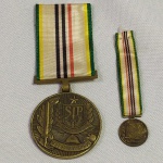 MILITARIA - Medalha e Miniatura comemorativa ao trigésimo aniversário da Revolução Constitucionalista de 32 - MEDALHA MMDC.