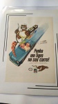 Antiga Propaganda da Esso - Ponha um Tigre no seu Carro, pronta para ser emoldurada - Revista Seleções de 1.969.