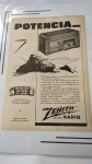 Antiga Propaganda do Rádio Zenith, pronta para ser emoldurada - Revista Seleções de 1.942.